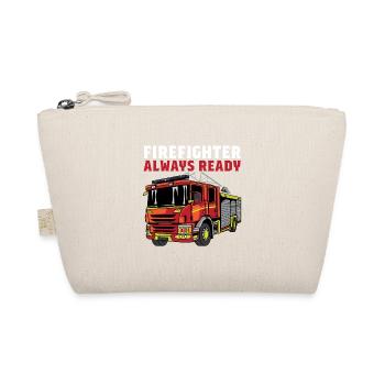 Firefighter always ready Dedicated worker Ge - Organic Pouch - nature - Front