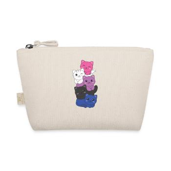 Genderfluid Flag chat Pride LGBTQ mignon chat - Trousse biologique - nature - Devant