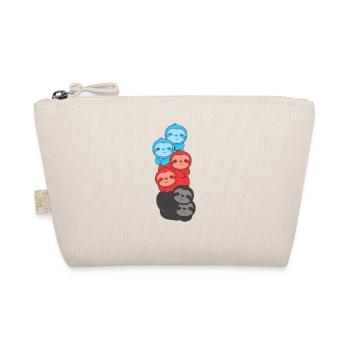 Polyamour Drapeau Pride LGBTQ Mignon Paresseux Bunch - Trousse biologique - nature - Devant