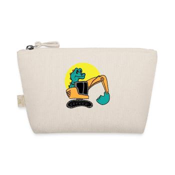 Dinosaurierbagger Spielzeugsammler Gift - Bio-Täschchen - Natur - Vorne