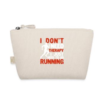Funny runners I don't need therapy - Organic Pouch - nature - Front