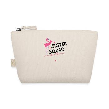 Équipe sœur Pink Flamingo Hearts pour les filles - Trousse biologique - nature - Devant