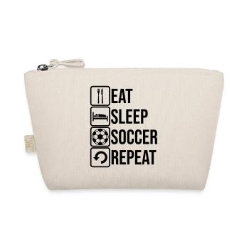 Logo Eat Sleep Soccer - Trousse biologique - nature - Devant
