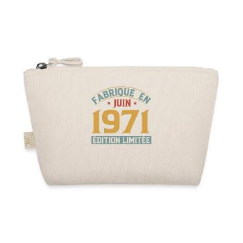 Fabriqué En Juin 1971 Anniversaire Cadeau Vintage - Trousse biologique - nature - Devant