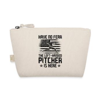 Baseball Fan Pitcher Vintage - Organic Pouch - nature - Front