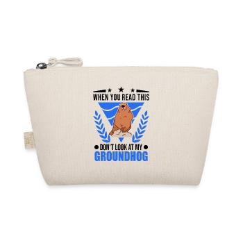 Marmot Gift Groundhog Day Woodchuck - Organic Pouch - nature - Front