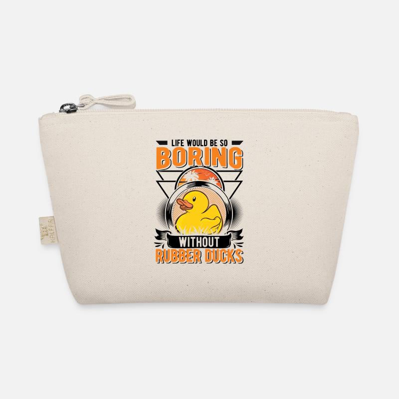 Rubber Duck Gift Squeaky Duck Bathing Duck Organic Pouch