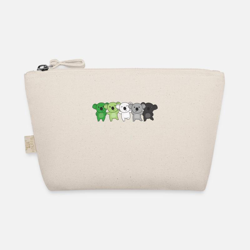Aromantic Flag Pride LGBTQ süßer Koala Bio-Täschchen