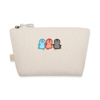 Polyamour Flag Pride LGBTQ mignon pingouin - Trousse biologique - nature - Devant