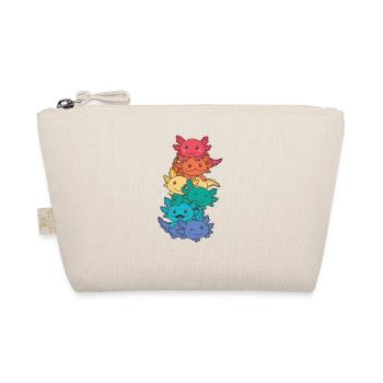 Rainbow Flag Gay Pride LGBTQ Axolotl - Bio-Täschchen - Natur - Vorne