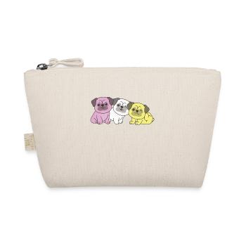 twink Flag Pug Pride LGBTQ cute dogs - Organic Pouch - nature - Front