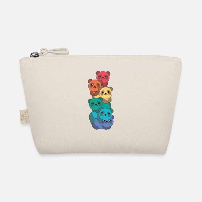Rainbow Flag Gay Pride LGBTQ Panda animaux mignons Trousse biologique