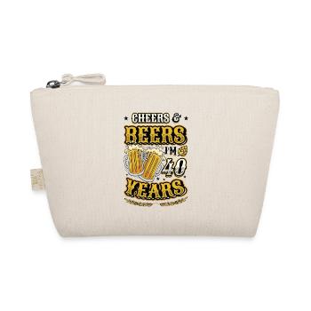 Cheers and beer I am 40 years old - Organic Pouch - nature - Front