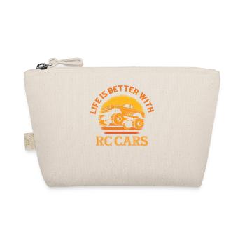 Life Is Better With RC Cars Model Car Remote Cont - Organic Pouch - nature - Front