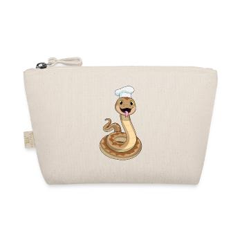Snake Chef Chef Hat Cooking - Organic Pouch - nature - Front