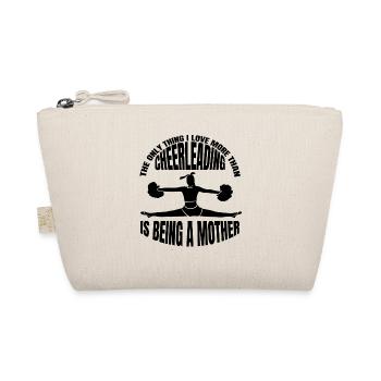 Cheerleader Mother Cheerleader Mama Cheerleading - Organic Pouch - nature - Front