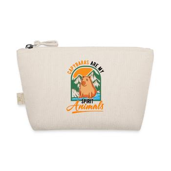 Capybara Spirit Animal Wasserschwein Capibara - Bio-Täschchen - Natur - Vorne