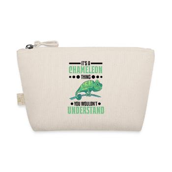 Chameleon Thing Gift Chameleon - Organic Pouch - nature - Front