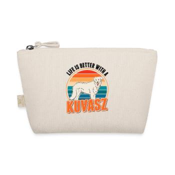 Life is better with a Kuvasz Dog - Bio-Täschchen - Natur - Vorne