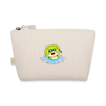 Frosch Sonnenbaden - Bio-Täschchen - Natur - Vorne