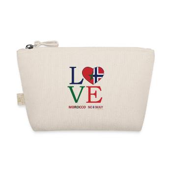 Perfect Flag love Morocco Norway Design - Organic Pouch - nature - Front