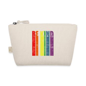 Be Kind Gay Pride Lgbtq Rainbow Transgender Bisexu - Bio-Täschchen - Natur - Vorne