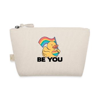 Be You Gay Pride Lgbtq Rainbow Transgender Bisexua - Bio-Täschchen - Natur - Vorne