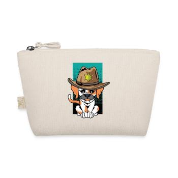 Nice Doberman Sheriff Dog Trainer Gift - Organic Pouch - nature - Front
