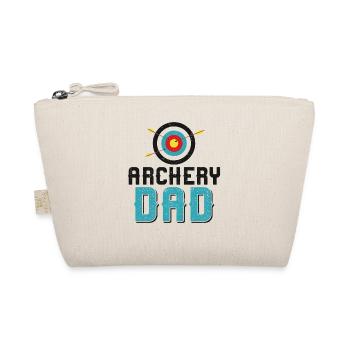 Archery Bow Archer Dad Father - Organic Pouch - nature - Front