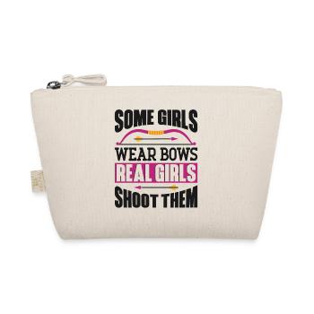 Archery Bow Archer Girl Some Girls - Organic Pouch - nature - Front