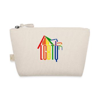 House Pride Lgbtq Rainbow Transgender Bisexual Lov - Bio-Täschchen - Natur - Vorne