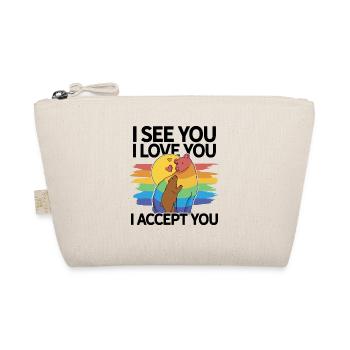 I See You I Love You I Accept You Gay Pride Lesbia - Bio-Täschchen - Natur - Vorne