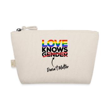 Love Knows Gender Doesn't Matter Lgbtq Diversity R - Bio-Täschchen - Natur - Vorne