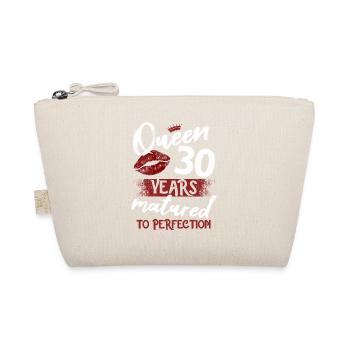 30 year old girl 30 bday Queen 30 birthday - Organic Pouch - nature - Front