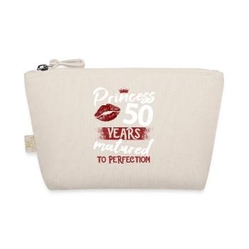 50 year old girl 50 bday Princess 50 birthday - Organic Pouch - nature - Front