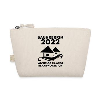 Bauherrin 2022 Hausbau Baustelle Richtfest - Bio-Täschchen - Natur - Vorne