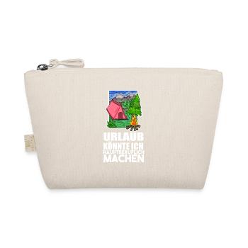 Urlaub Naturliebhaber Camping Zelt - Bio-Täschchen - Natur - Vorne