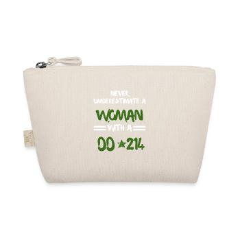 Femme avec DD-214 Journée des vétérans féminins mignon rétro - Trousse biologique - nature - Devant