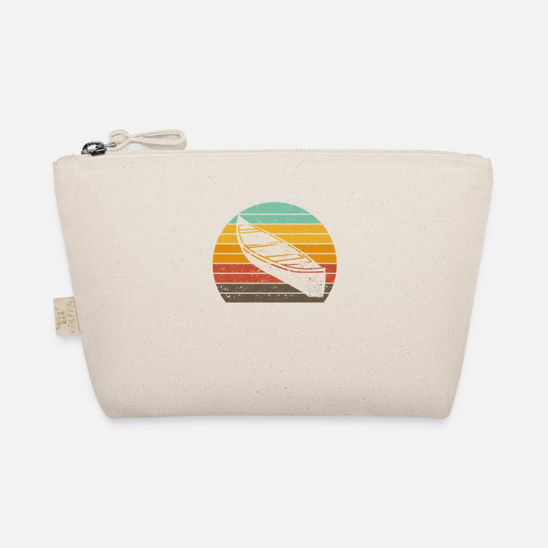 Retro Kayak Canoe Lovers Funny Kayaking Organic Pouch