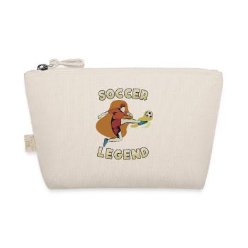 Soccer Legend Futbol Fußball Goal Keeper Trainer - Organic Pouch - nature - Front