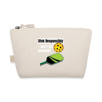 Outdoor Gartenspiel Lustiges Pickleball Design mit - Bio-Täschchen - Natur - Vorne