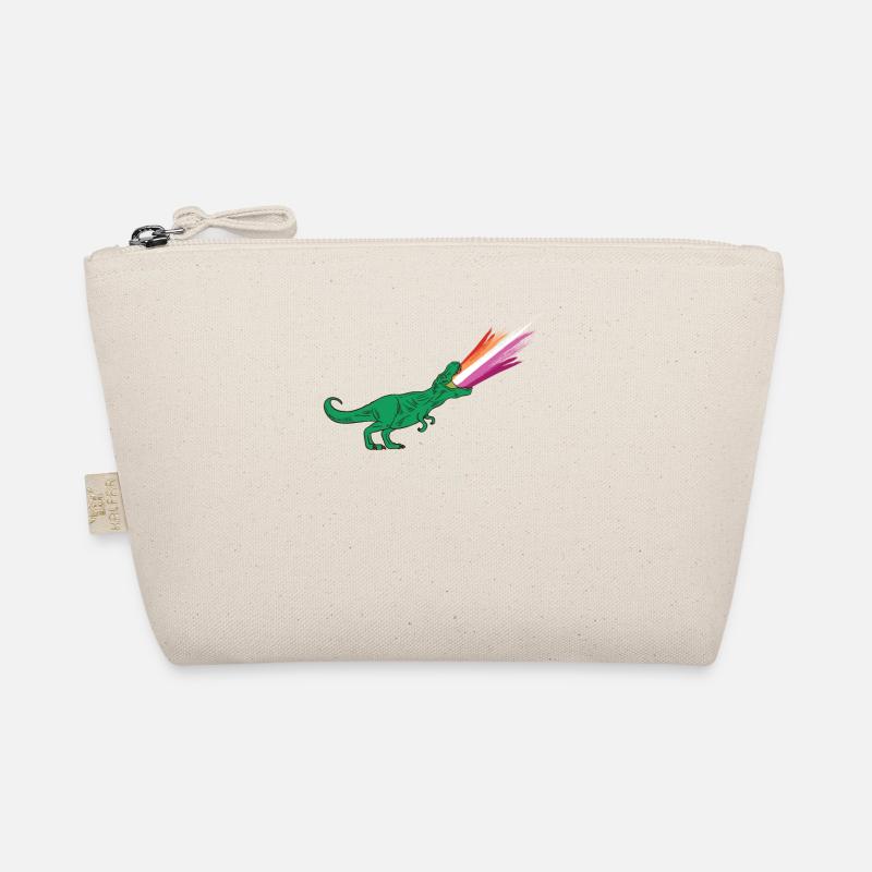 LGBTQ Lesbian Flag - Dinosaurs Organic Pouch