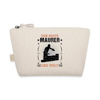 Maurer Bauhandwerker Beruf Ausbildung Geschenk - Bio-Täschchen - Natur - Vorne