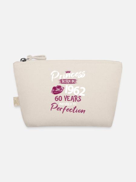 60. Geburtstag 60 Jahre Perfektion Prinzessin 1962 - Bio-Täschchen - Natur