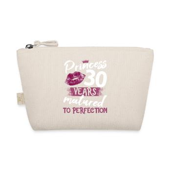30 year old girl 30 bday Princess 30 birthday - Organic Pouch - nature - Front