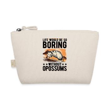 Opossum Gift Possum Pouch Rat - Organic Pouch - nature - Front