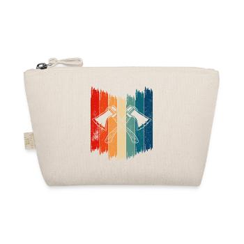 Vintage Axe Throwing Retro Axe Throwing - Organic Pouch - nature - Front