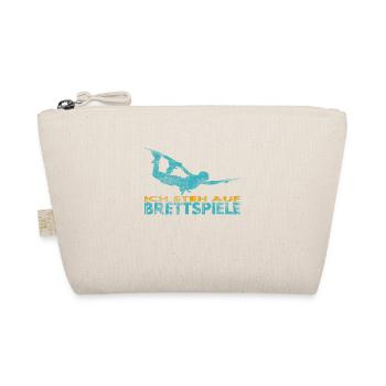Ich steh auf Brettspiele. Wakeboard Lifestyle - Bio-Täschchen - Natur - Vorne