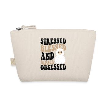 Stressed Blessed And Alpaca Obsessed Huacaya Lama - Trousse biologique - nature - Devant
