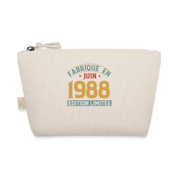 Fabriqué En Juin 1988 Anniversaire Cadeau Vintage - Trousse biologique - nature - Devant
